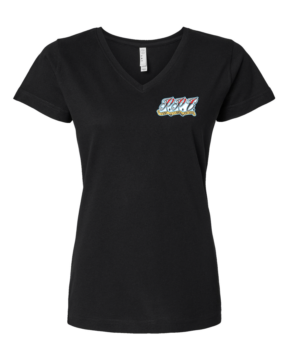 Rum Runner Cycles Women's Fine Jersey V-Neck Tee (click for more colors)
