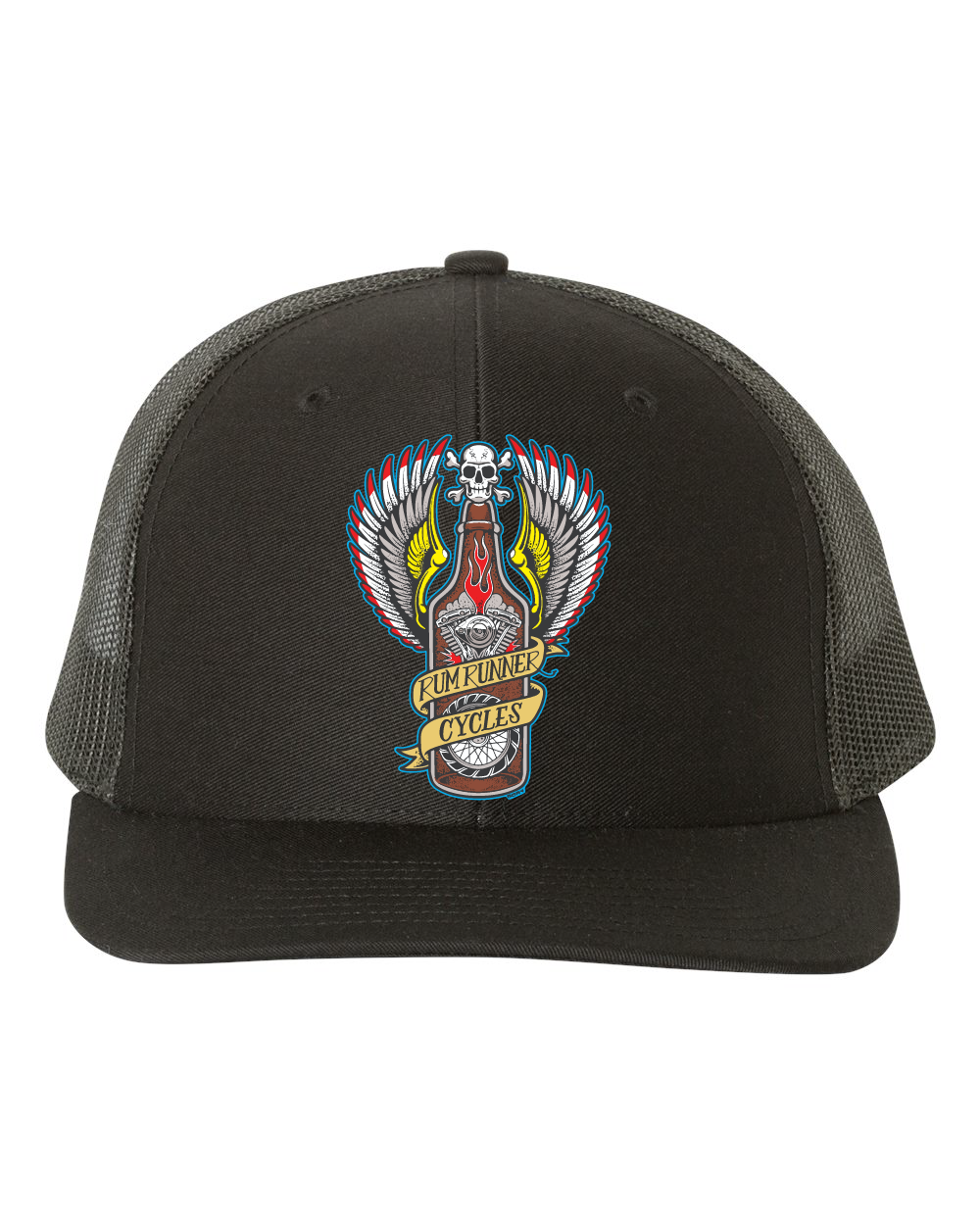 Rum Runner Cycles Richardson Snapback Trucker Cap