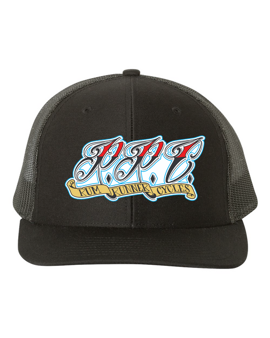 Rum Runner Cycles "RRC" Richardson Snapback Trucker Cap