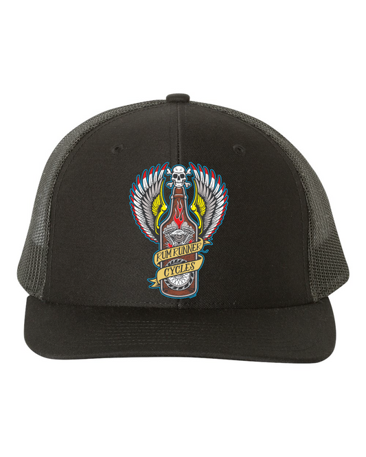 Rum Runner Cycles Richardson Snapback Trucker Cap